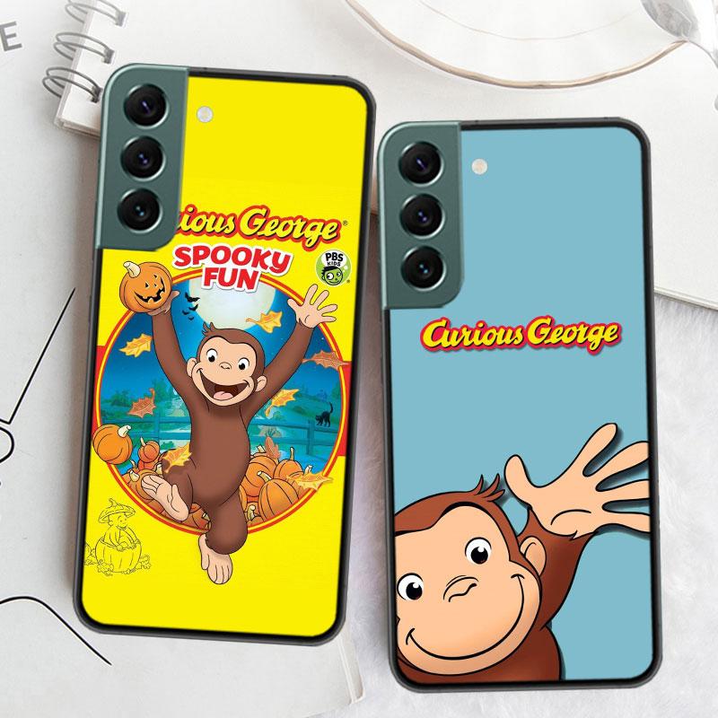 Чехол для телефона Curious G-Georgeser-m-Monkeis для Samsung Galaxy S22 S25 Ultra S21 S10 Plus S26 Edge S20 S23 S24 FE Силиконовый