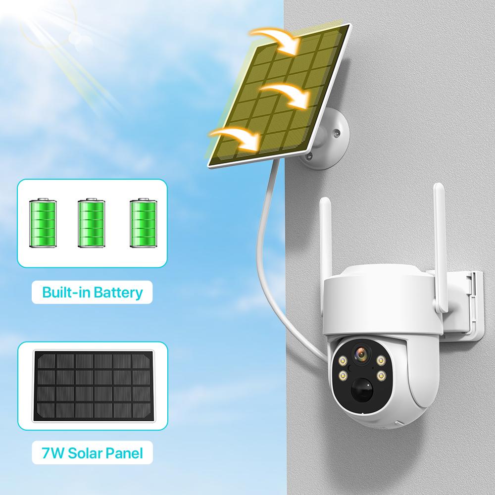Outdoor Wireless Solar Camera With 4G SIM Card Battery Security WiFi IP Camera PIR Human Detect 4MP HD Video Surveillance iCsee