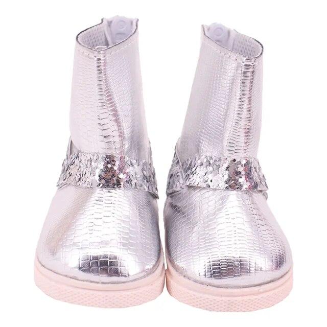 Обувь для куклы, сапоги, плюшевые сапоги ручной работы, обувь 7 см для 18 дюймов, американская кукла Baby Born 43 см, аксессуары