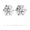 Jewelry PT900 Diamond Earrings G Color SI2 Class Good Cut GGSJ Sorting of Included for Both Ears Platinum 6 Claws [Diamond World] Women's 0.30ct