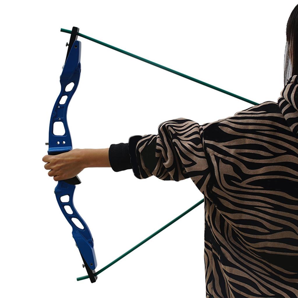 Archery Trainer Puller Grip Arm Force Strength Training Elastic Rope Archery Training Band Exerciser, Rubber Arrow Band