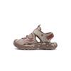 Li Ning Kids Sports Lifestyle Series Synthetic Leather Fashion Simple Versatile Breathable Low-Top Sandals Kids Sandals Deerskin-Brown YKKS016-15