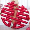 Wedding Double Happiness Balloons: Heart-Shaped Love Decors for Bride's Room & Engagement Scene.