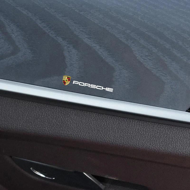 Универсальная 3D металлическая эмблема-наклейка для автомобиля и мотоцикла, Декор для Porsche Carrera Cayenne Panamera Macan Boxster 911 928 918