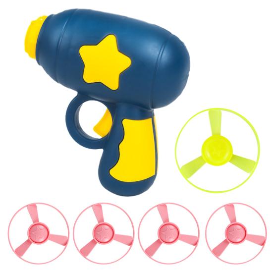 Light-up Flying Disc Launcher Toy Outdoor Garden Backyard Lawn Park Toddlers Boys Girls Bamboo Dragonfly Flying Saucer Catapult Shooter Game