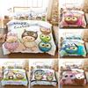 Cartoon Owl Fashion Cute Animal Comfortable Duvet Quilt Cover Pillowcase Bedding Set Children Bedroom Decoration Home Textile