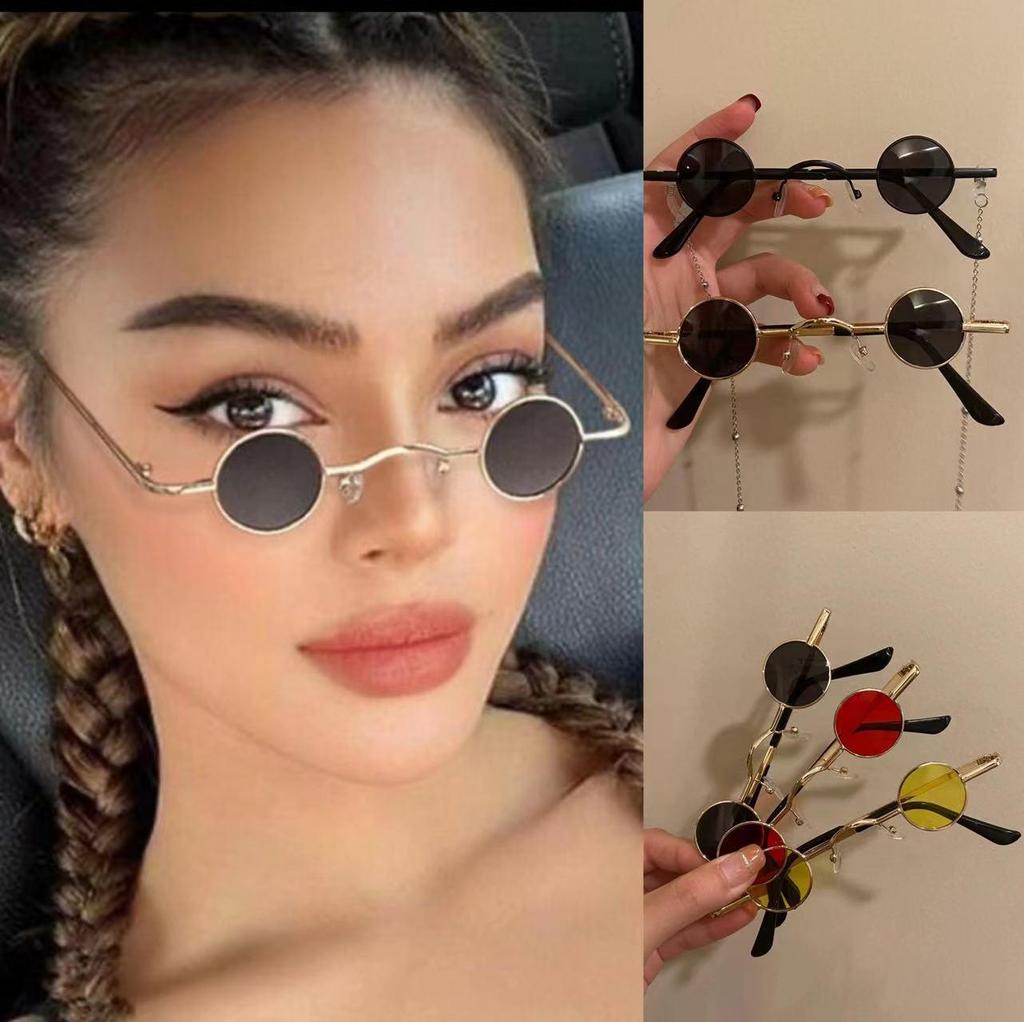 Mini Retro Round Lens Sunglasses - Trendy, Funny, Personality Style