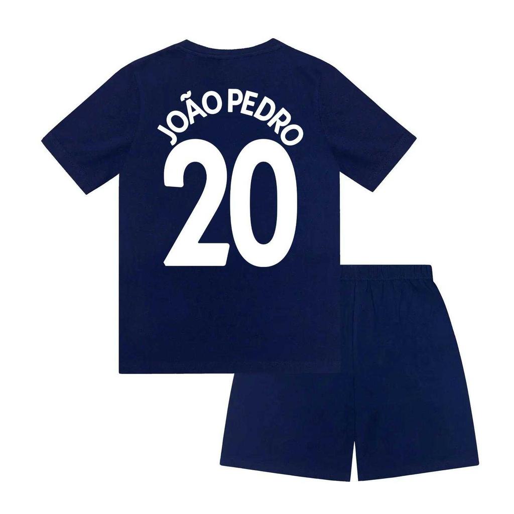 Chelsea FC Boys Joao Pedro 20 Sublimation Short Pyjama Set