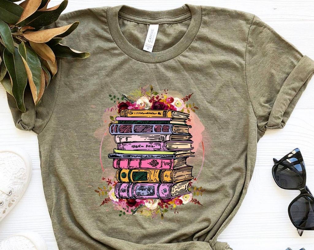 Cute Book Shirt, Book T-Shirt, Books Shirt, Funny Book Shirt, Librarian Shirt, Teacher Books T-Shirt, Retro Book Shirt, Blogger Reader Shirt