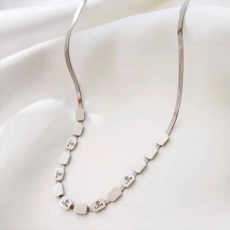 Ожерелье Love Square Snake Kost в стиле ретро, ювелирные изделия высокого класса из титановой стали, прямая партия