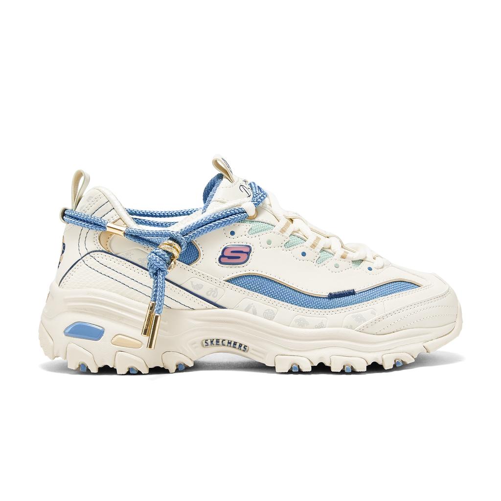 Skechers DLites 1.0 Panda Обувь Модная Удобная Универсальная Повседневная Спортивная Толстая Подошва Увеличивающая Рост Низкие Папины Кроссовки Женская кроссовка 800028-NTBL
