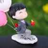 Auto Decor Home Decor Couple Car Air Vent  Statues Perfume Clip Decor Miniatures Car Ornaments