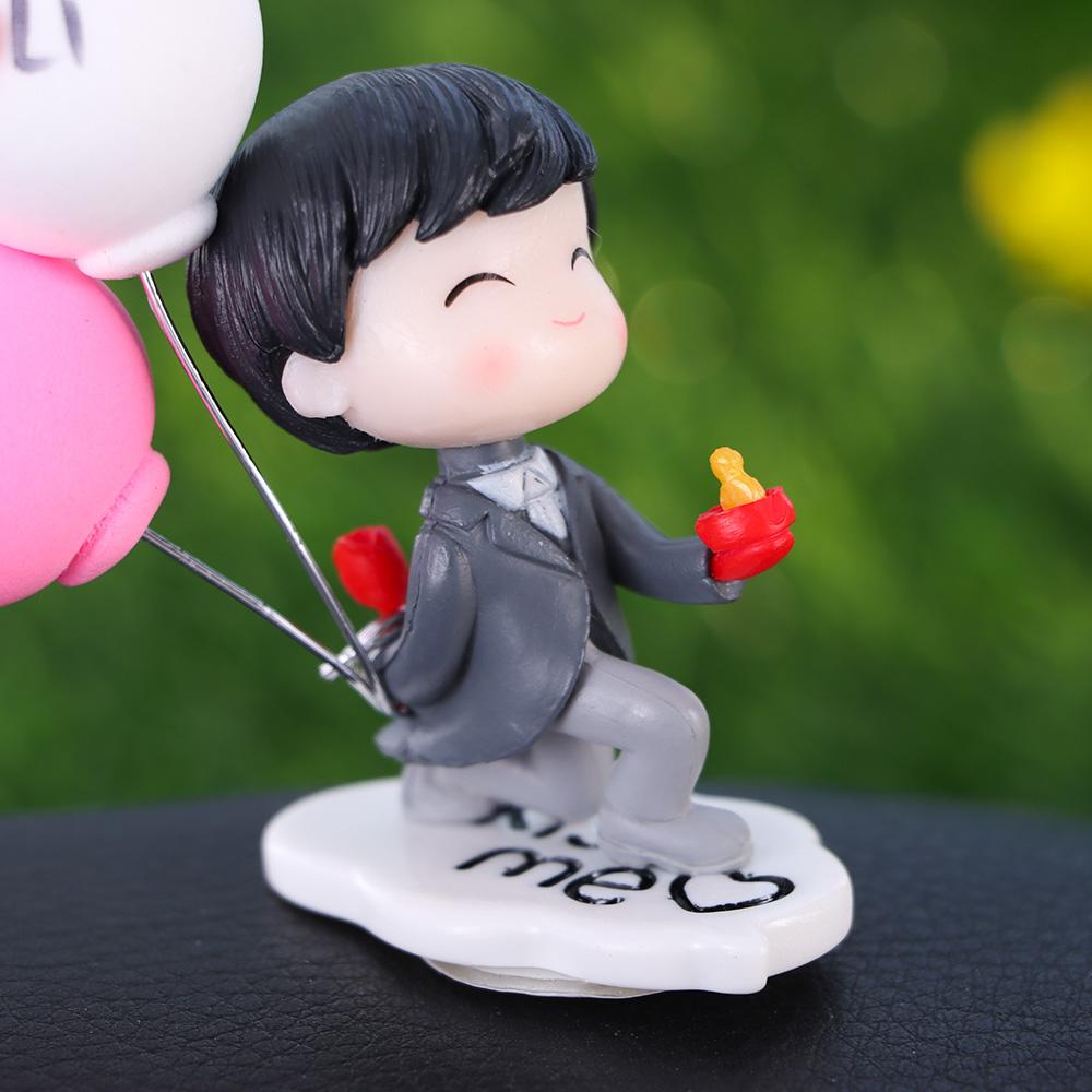Auto Decor Home Decor Couple Car Air Vent Statues Perfume Clip Decor Miniatures Car Ornaments