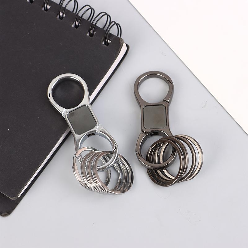 Брелоки для ключей для мужчин - Брелок для ключей с быстросъемным пружинным зажимом и кольцами, крутой, сверхпрочный, органайзер для ключей