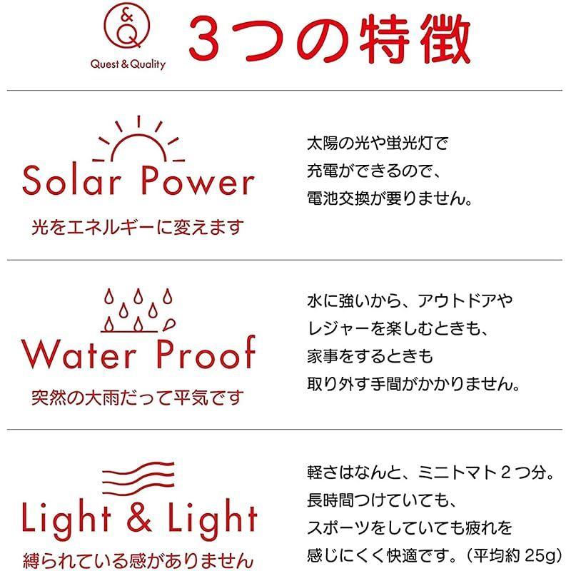 Б/у [Новые] Часы Q&Q SmileSolar Аналоговые на солнечной батарее Мини-серия Водонепроницаемые Уретановый ремешок Узор в полоску RP01J035 Женские Синие