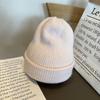 Soft White Rabbit Fur Knitted Wool Hat Children's Autumn and Winter Fashion Thickened Thermal Pullover Hat