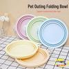 Portable Silicone Pet Bowl for Dogs and Cats - Foldable Travel Food & Water Bowl