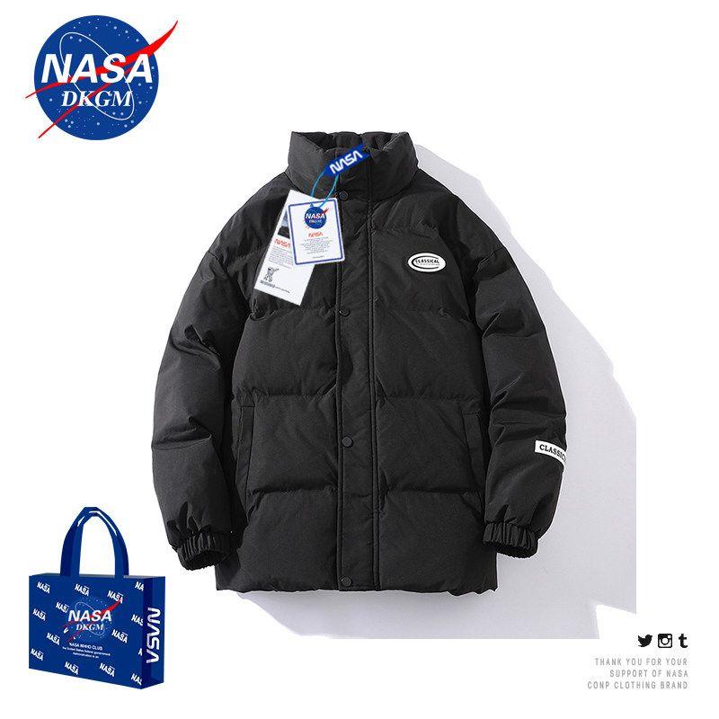 Nasa Co-Branded 2024 Winter New Men's Jacket, Thickened Warm Cotton Coat, Trendy and Stylish Men's Cotton Clothing