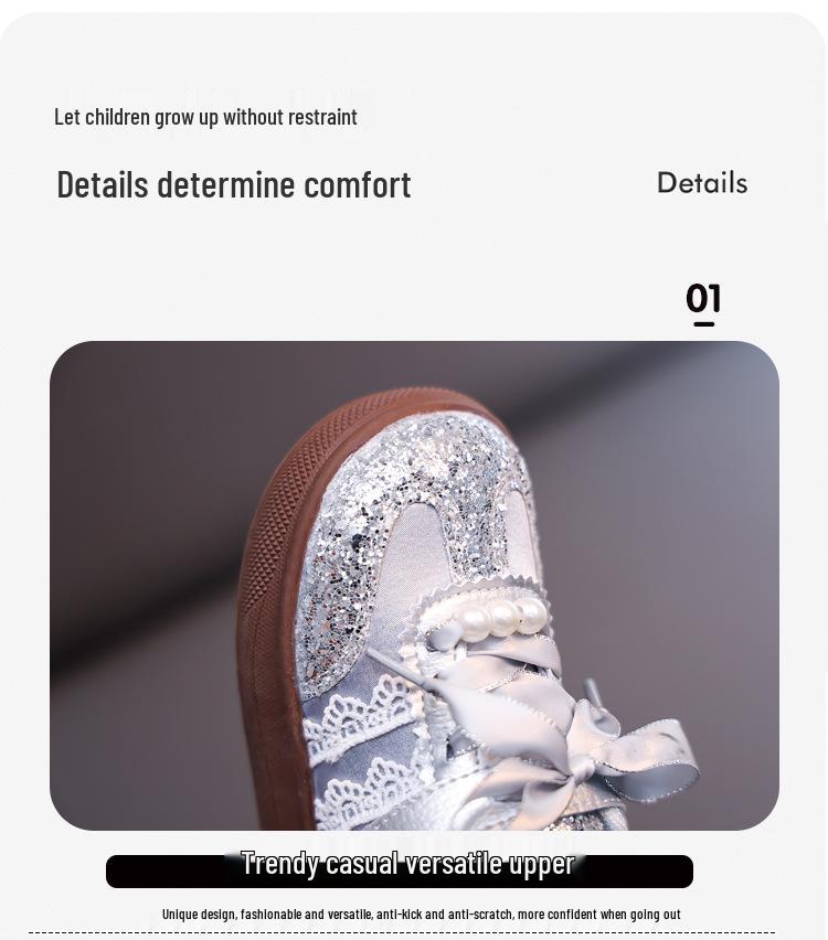 Весенняя мода для девочек 2026 года - Кроссовки-кеды в стиле принцессы - Универсальные, с мягкой подошвой, для стильного образа, хит продаж