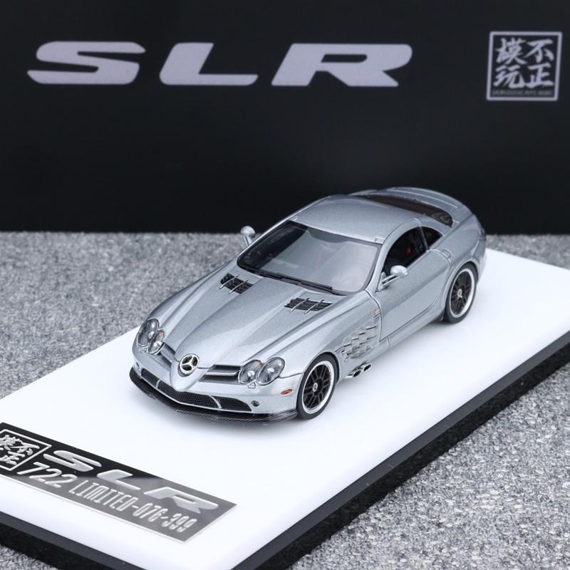 В наличии Необычный 1:64 Mercedes-benz Slr 722 Симуляция Смола Миниатюрная Модель Автомобиля Коллекция Украшение Индивидуальные Игрушки Подарок