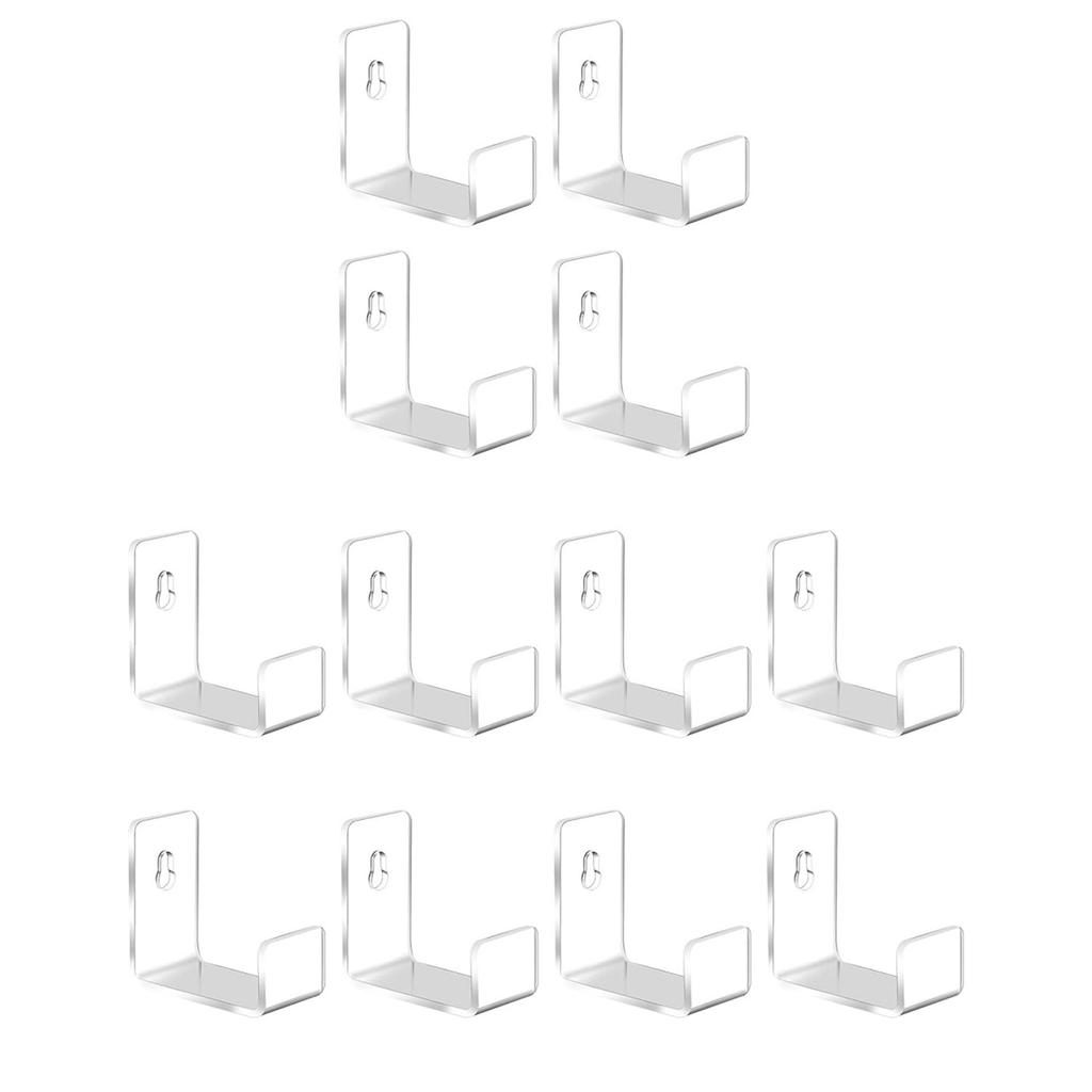 12 шт. Прозрачная полка для пластинок, настенное крепление, держатель для винилов, акриловый держатель для альбомов, подставка-дисплей для пластинок, кронштейн, украшения для дома