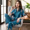 Женские хлопковые пижамы, двухкомпонентные женские пижамные комплекты больших размеров, свободная повседневная домашняя одежда