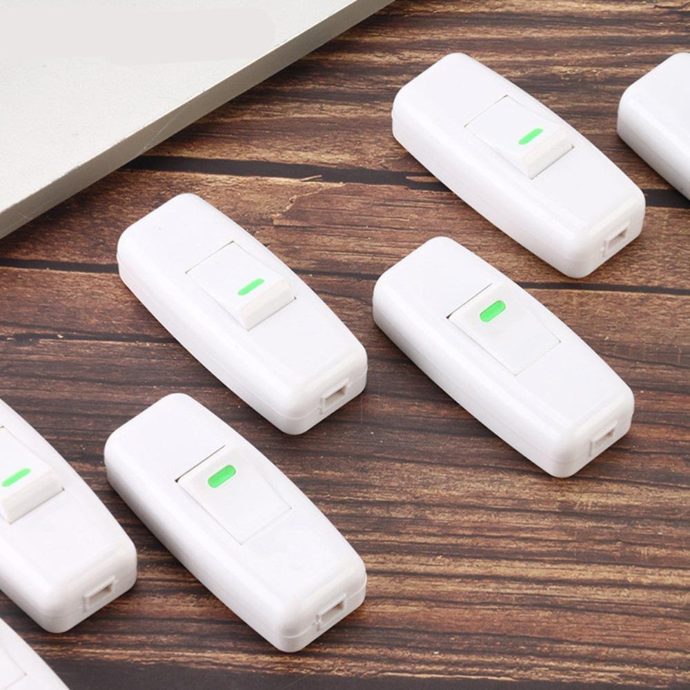 2 шт. Классический маленький тумблер Пластиковый выключатель света Встроенный Вкл/Выкл Переключатель в форме лодочки Настольная лампа