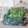 Cute Pika Adventure Blanket Flannel Blanket for bed, sofa, Camping, Hiking, Picnic Essentials, gift for family Fan gifts