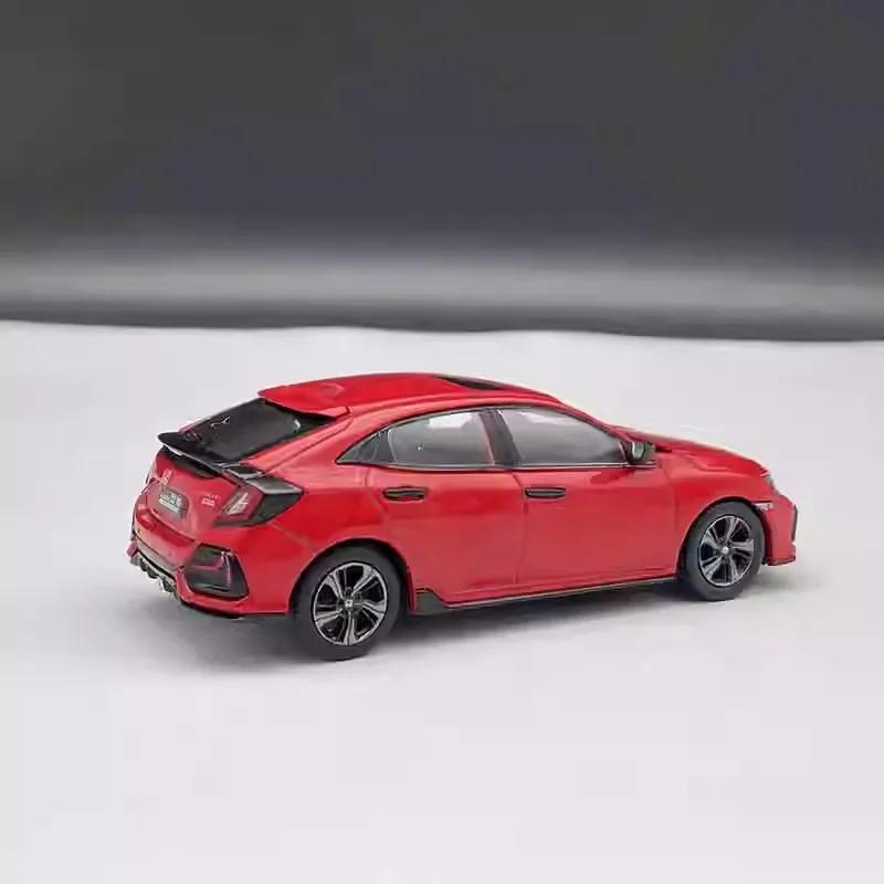 QLN2 1/43 Scale Honda Civic Hatchback 2023 Red Diecast Model Car Collection