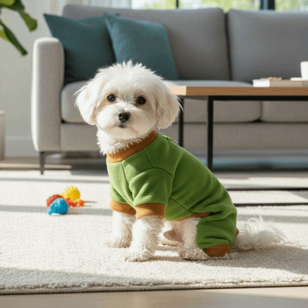 Warm Dog Jumpsuit Soft Dog Four Legged Clothing Dog Tracksuit Puppy Pajamas Autumn Winter
