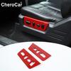 For 09-14 Ford F150 Raptor Seat Adjust Button Panel Frame Trim Cover Decor Red
