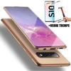 Protective Case - BOOLING - for Samsung Galaxy S10 - Ultra-light Silicone - Set of 2 Tempered Glasses - Golden