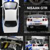 1/32 Nissan GTR R34 Форсаж Модель автомобиля из легкого сплава литая игрушка со звуком и светом транспортные средства украшения игрушки для детей подарок