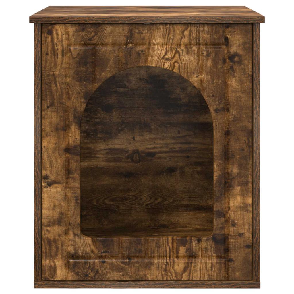 Cat House Smoked Oak 53 x 52 x 62 cm Engineered Wood
