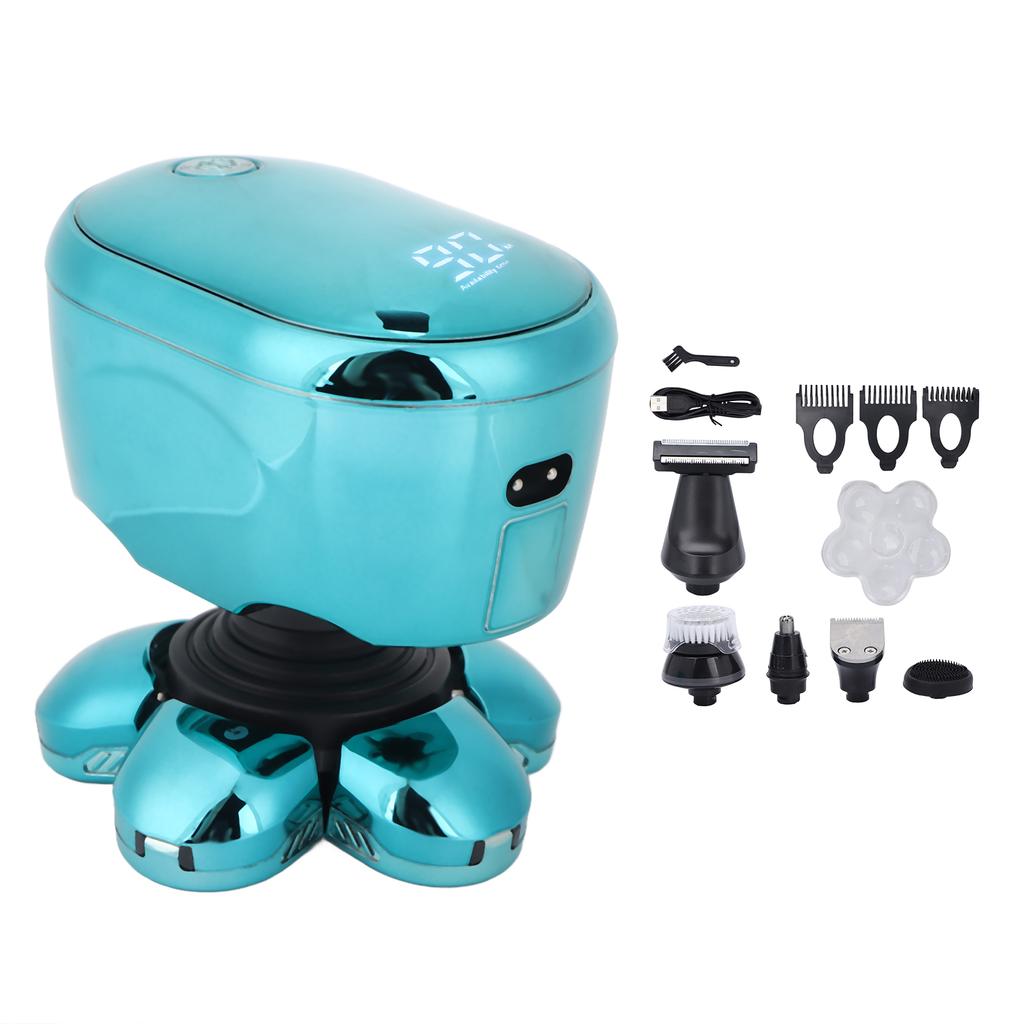 Electric Razor Set USB Rechargeable Waterproof Multifunctional 6 In 1 Men " S Shaving Grooming Kit