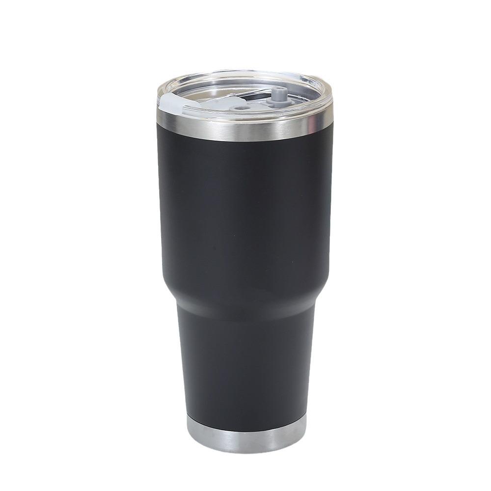 30oz Powder Coated Stainless Steel Insulated Car Cup - Double Layer, Large Capacity, Ice Buster for Outdoor Cold Storage