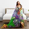 P-Plants-vs-Zombies Video Games Flannel Blanket  Soft Durable Bedding Throws for Outdoor Picnic Print Bedspread Sofa Bed Cover