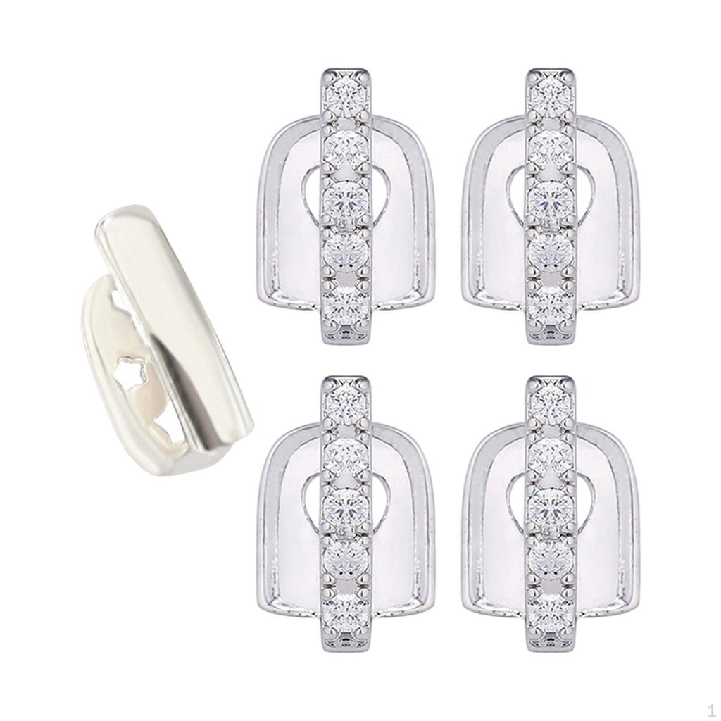 5x Grills for Your Teeth Gifts Men Women Halloween Tooth Cap Gap Grillz