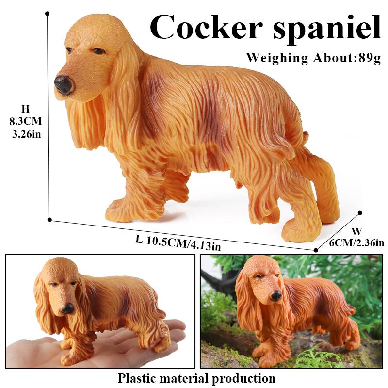 Oenux Dog Animals Model Action Figure Dobermann Shiba Inu Pomeranian Boxer Husky Puppy Figurines Cute Collection Toy Kids Gift