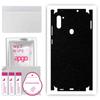 apgo Protective Skin Sticker for the Back+sides Compatible with Samsung Galaxy M11, Full Wrap Film, Foil, Vinyl - Pattern Matte Black