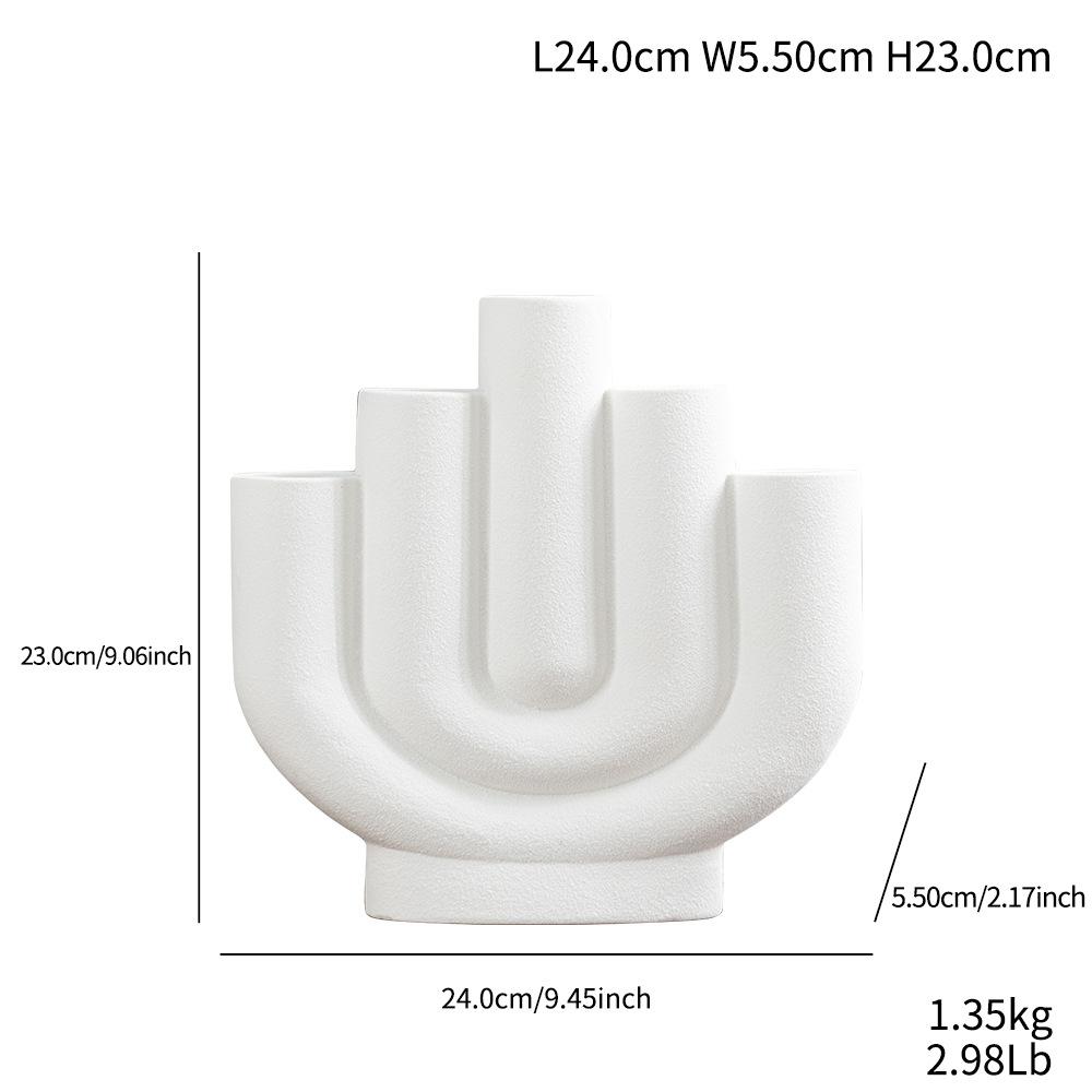 Маленькая свежая и многоротовая креативная цветочная композиция, простая керамическая ваза, высококлассное украшение для простого декора рабочего стола дома
