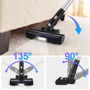UMLo V11 Blue Cordless Stick Vacuum Cleaner – 2-in-1 Handheld & Floor Cleaning with HEPA Filtration, 300W Motor, 4000mAh Battery, LED Display