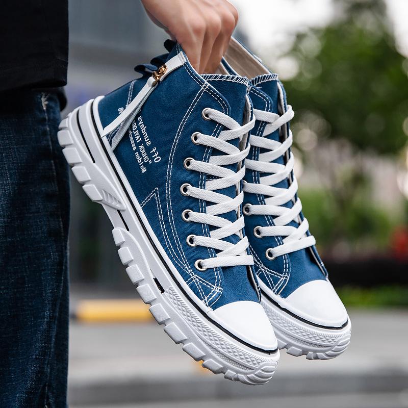 Модные мужские кроссовки, дизайнерская повседневная обувь с высоким верхом, дышащая обувь на плоской подошве для мужчин, износостойкая обувь для ходьбы на открытом воздухе Zapatillas Hombre