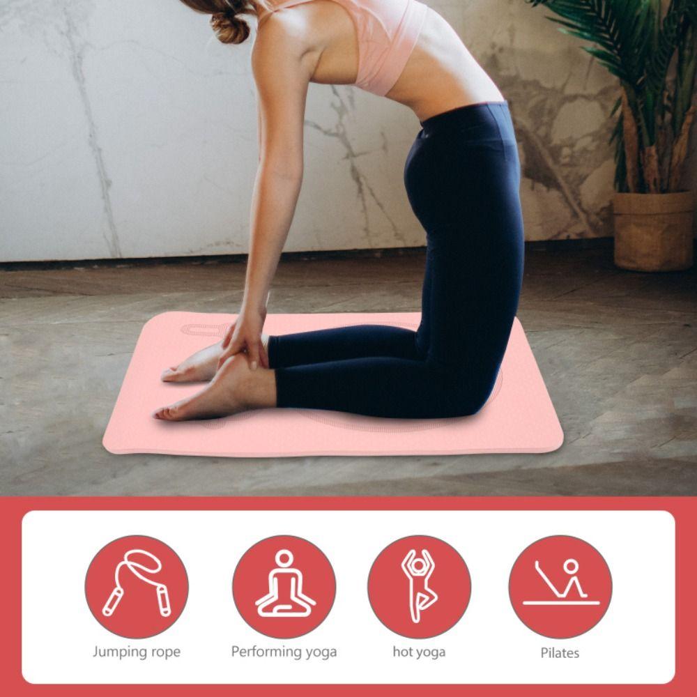 Non Slip Yoga Fitness Mats Anti-noise Skipping Mat Floor Mats Jump Rope Mat Pilates Exercise
