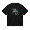 Women's Classic T-Shirt Mechanical Tortoise Artwork with Metallic Pipes Tee