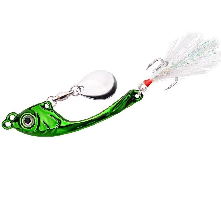 Spinner Bait 7g 10g 15g Metal Vib Fishing Lure Trolling Spoon Wobbler Toning Hard Bait With Sequin Pesca For Bass Pike