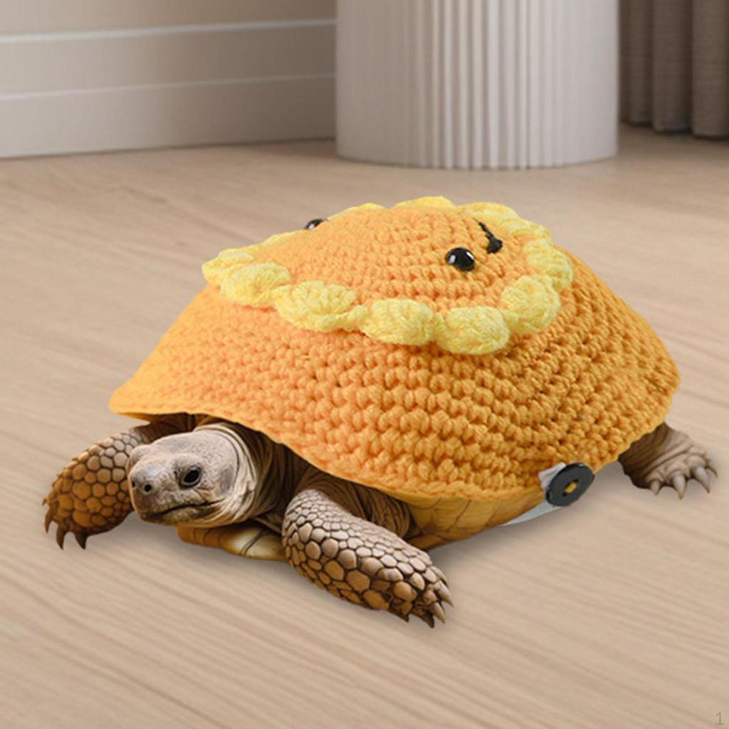 Pet Turtle Sweater Apparel Accessory with Adjustable Strap Warm for Winter Party