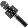 Noir WS-858 Microphone Sans Fil Métal MIC Enregistrement Condensateur Microphone Support W - Haut-Parleur Pour iPhone Karaoké Samsung