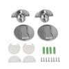 2Pcs Floor Door Stopper Zinc Alloy Rustproof Strong Magnet Simple Magnetic Door Stop for Bedroom