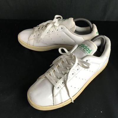 Stan Smith 2009 Зеленые Кожаные Кроссовки Без Лица 26.5 UK8 Белые(ИСПОЛЬЗОВАЛ)
